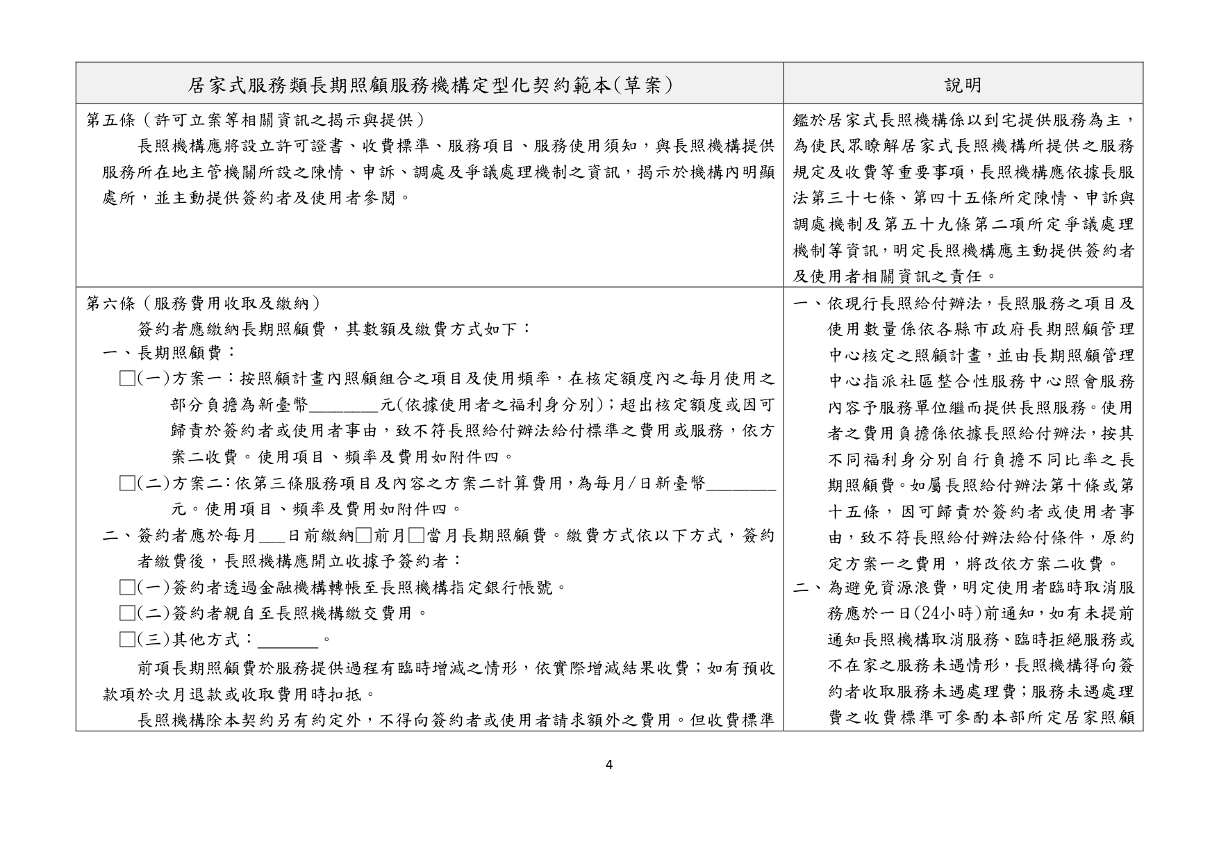 1130010檢送本部113年1月23日召開「長照機構定型化契約範本意見討論會」會議紀錄1份，請查照。_page-0020