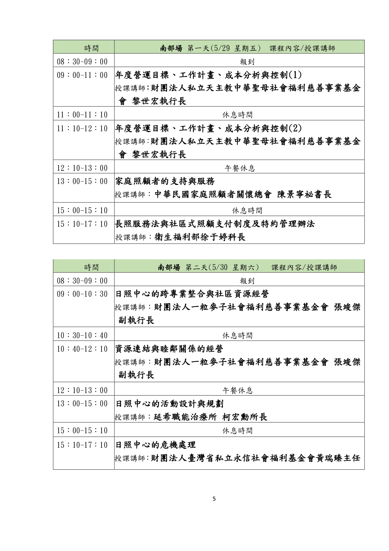 115年度社區式長照機構業務負責人職能教育訓練簡章-1150409_page-0006